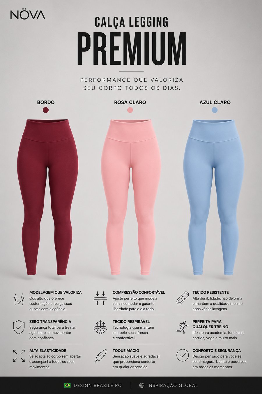 Calça Legging Premium NÃO MARCA