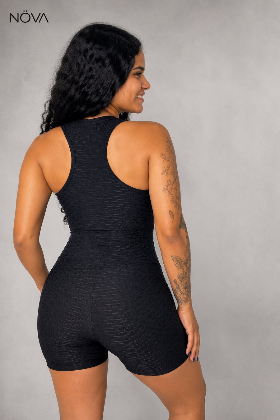 Macacão Bolha Fitness Preto — foto 2