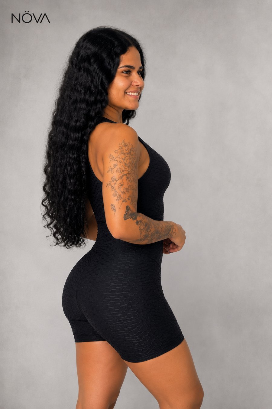 Macacão Bolha Fitness Preto — foto 3
