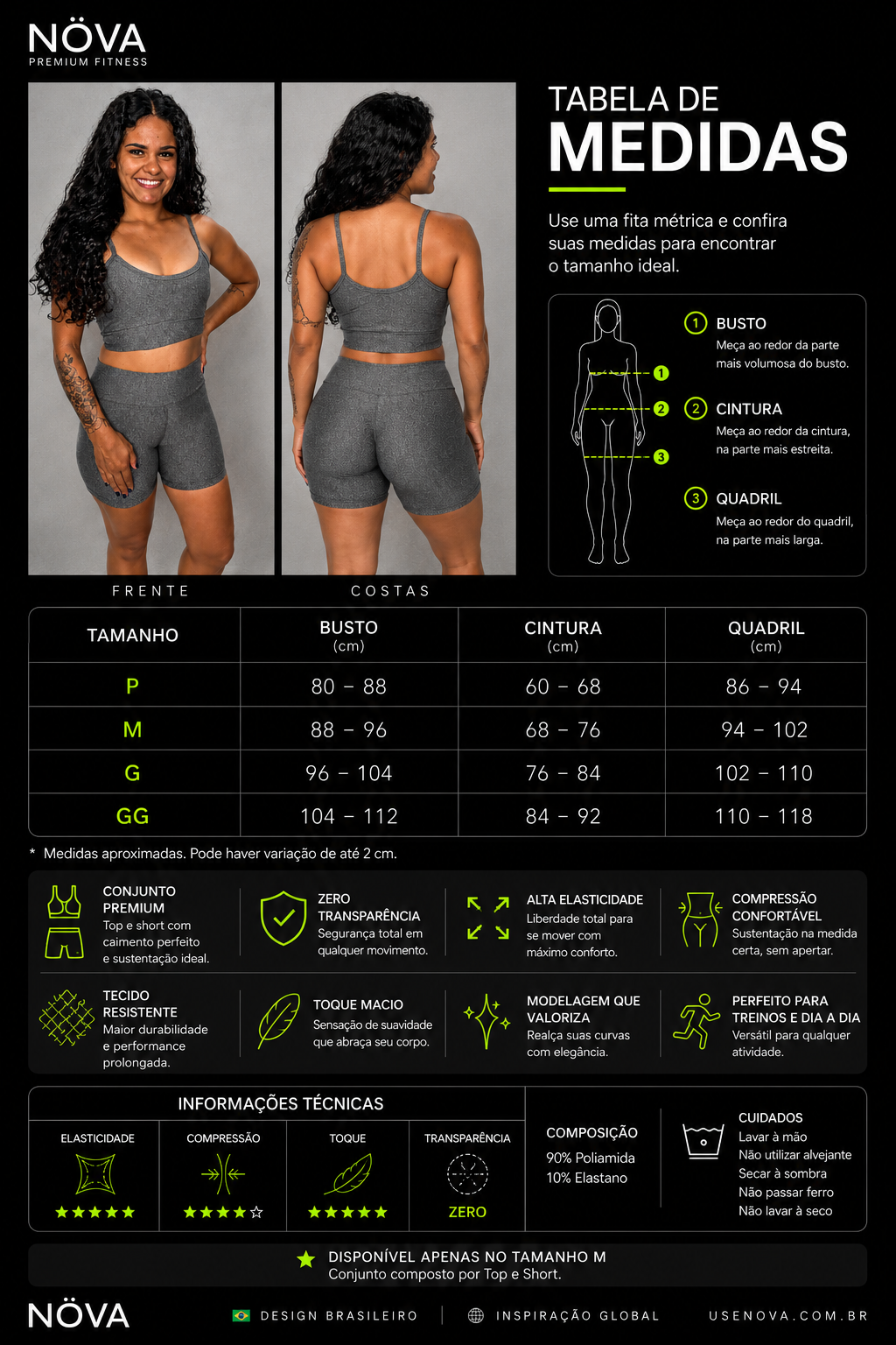 Conjunto Cinza Mescla Leggging — foto 4
