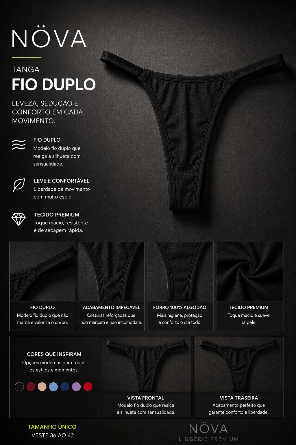 Calcinha Sexy Fio Duplo — foto 3