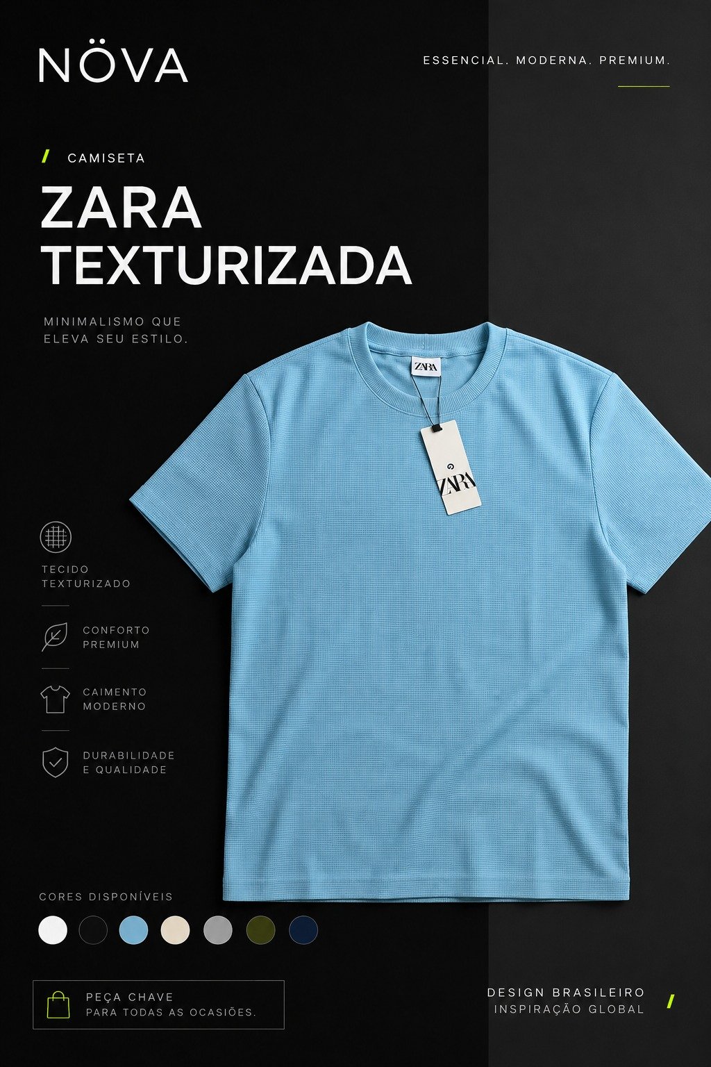 Camiseta Texturizada ZARA