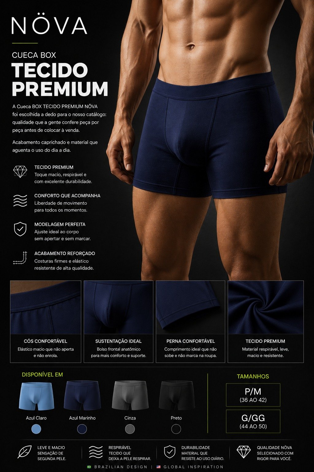 Cueca BOX TECIDO PREMIUM — foto 2